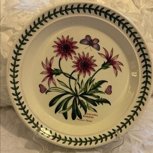 Portmeirion Botanical Garden Plate with Pink and Green Design